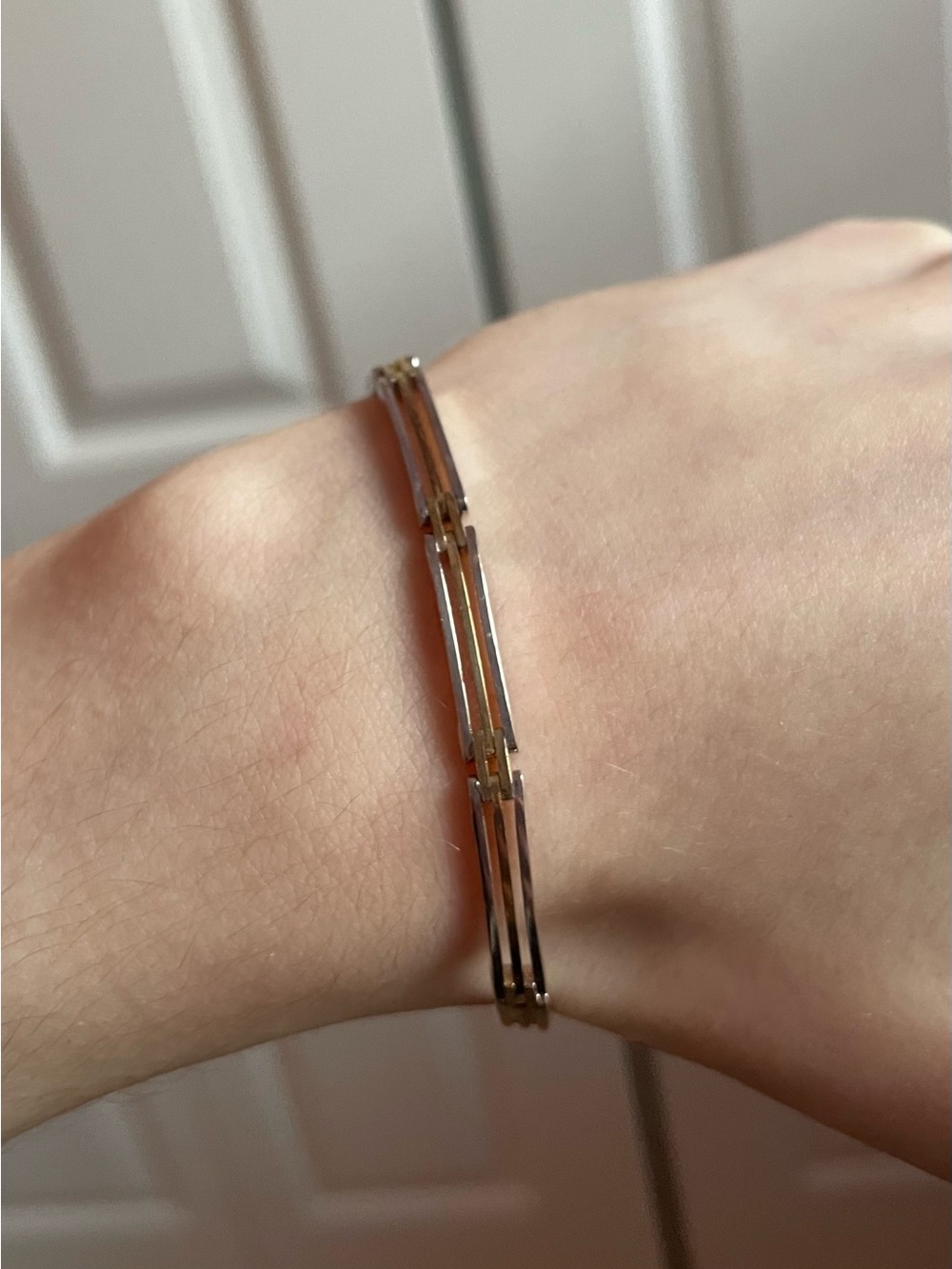 Elegant Silver & Gold Bracelet